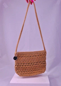 The Sak gehäkelte beige Hobo Tasche Handtasche Geldbörse Schulranzen - Bild 1 von 8