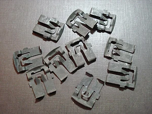 10 pc 1966 1967 1968 Mustang Cougar windshield lower reveal moulding clips NORS - Picture 1 of 5