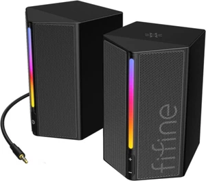 Computer Speakers, PC Speakers for Desktop with RGB, Volume Control, Gaming Spea - Picture 1 of 12