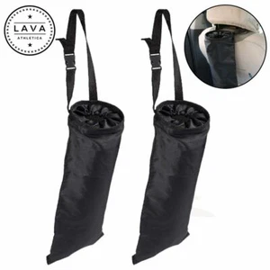 2PCS Car Trash Bin Bag Litter Garbage Keeper Back Seat Wastebasket Leakproof USA - Bild 1 von 12