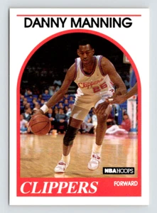 NBA Hoops Card 1989, #40 Danny Manning, Los Angeles Clippers Rookie, vedi video - Foto 1 di 3