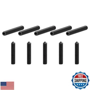 uxcell 10Pcs Set Screws M8x40mm Carbon Steel Cone Point Hex Socket Grub Screw - Picture 1 of 5