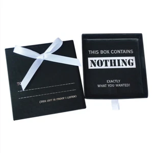 Gift Of Nothing Black Box For the Person Who has Everything |  Funny Present - Picture 1 of 3