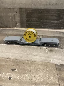 Vintage American Flyer Lines No. 636 Erie 7210 Drop Center Flat Car w/Reel ! - Picture 1 of 15
