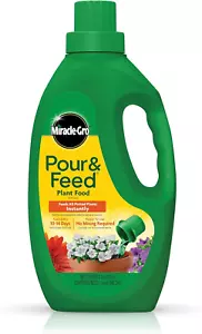 Pour & Feed Plant Food Fertilizer Instantly Feeds Live Plants for Outdoor Indoor - Picture 1 of 14