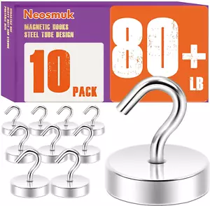 Magnetic Hooks, Cruise Ship Essentials, 80lb+ Heavy Duty Magnetic Hooks for Crui - Picture 1 of 7