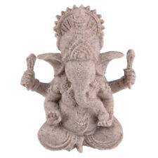 Sandstein Ganesha Buddha Elefanten Statue Skulpturen Figur Sammlung kk