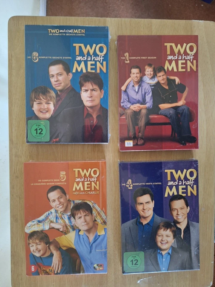 TWO AND A HALF MEN COMPLETE 1, 4, 5 & 6 SEASON, DVD, GERMAN & ENGLISH LANGUAGE - Image 1 of 4