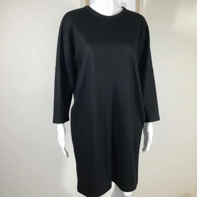 Uniqlo Black Cocoon-Style Dress with Pockets / BNWT / Size M - Image 1 of 4