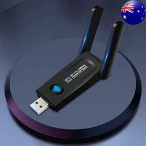 1200Mbps USB 3.0 Wireless Network Card Dual Band 2.4G 5Ghz WiFi Adapter for PC - Afbeelding 1 van 12