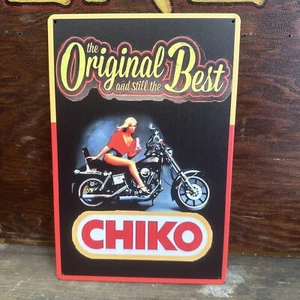 Chiko Roll Bike Small Repro Tin Sign - Picture 1 of 4