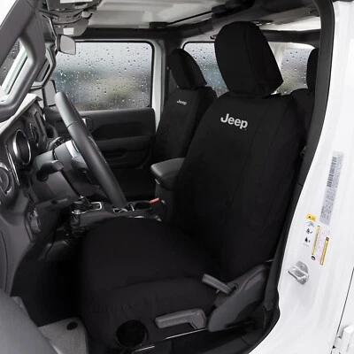 Fundas de asiento personalizadas Jeep Wrangler JK "Jeep" Logo Endura SeatSaver (2013-2018) Foto 1 de 2