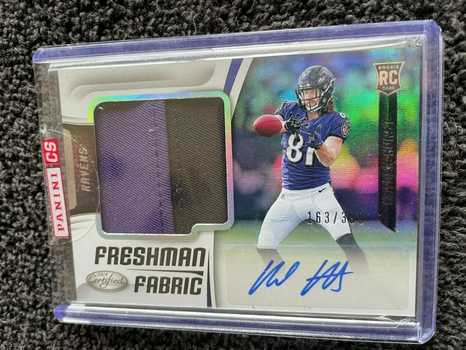 2018 panini certified freshman fabric #220 hayden hurst AUTO /399 MINT MK24-826 - Image 1 of 1