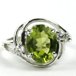 PERIDOT Sterling Silver Ladies Ring -Handmade • SR021 - Picture 1 of 5