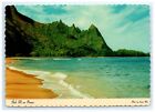 Bali Hi on Kauai Hawaii Long Sand Beach Vintage Chrome Postcard  Larry Witt