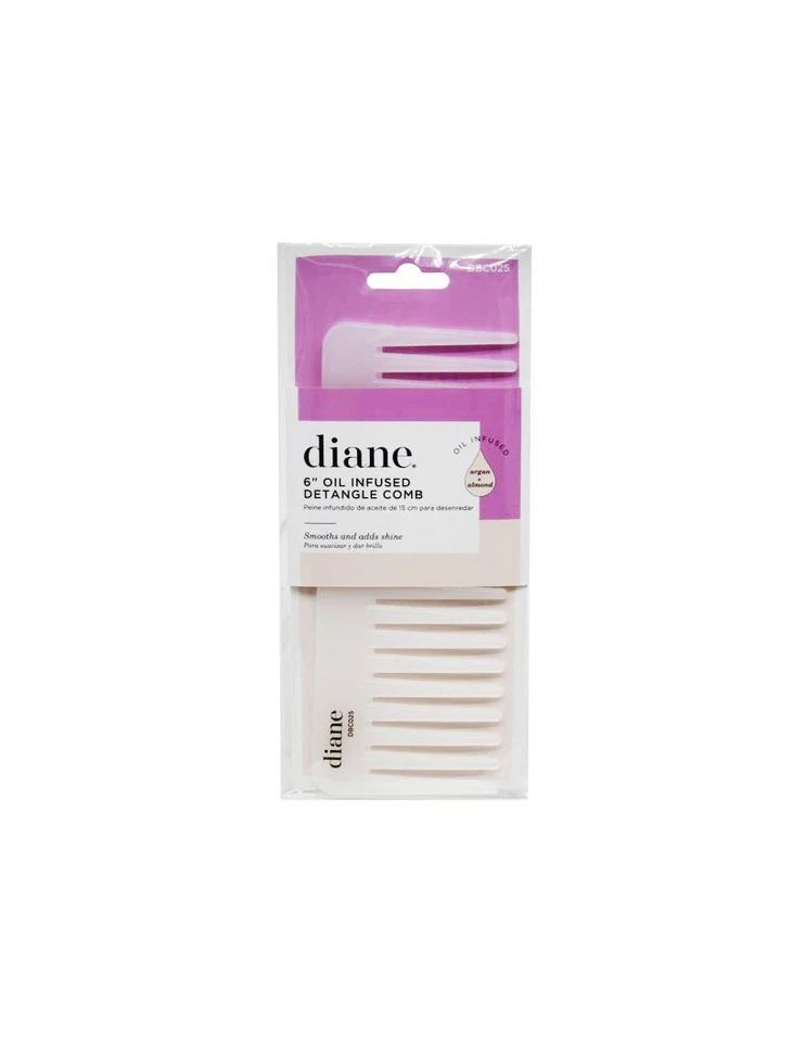 Peine desenredante aceite de argán y aceite de almendras infundido 6 pulgadas Foto 1 de 1