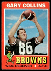 Topps Gary Collins 1971 Cleveland Browns #75 - Imagen 1 de 2