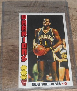 1976-77 TOPPS - GUS WILLIAMS #69 - GOLDEN STATE WARRIORS ROOKIE CARD - NRMT
