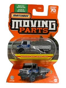 2023 Matchbox Gray Mercedes Benz Unimog U5023 Moving Parts - Picture 1 of 2