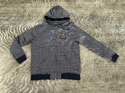 ENYCE Y2K Sudadera con Capucha Estampada Sedosa Cremallera Completa Años 90 Para Hombre Talla XXL Foto 1 de 4