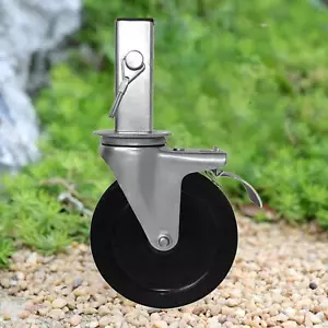 Heavy-Duty 5-Inch Scaffold Caster Wheel Set with Secure Locking Mechanism - Picture 1 of 7