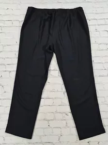Marina Rinaldi WOMENS US PLUS SIZE 18 Black Dress Pants Trousers Wide Leg - Picture 1 of 9