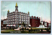 Belfast Antrim Northern Ireland Postcard Donegal Square c1910 Antique