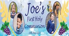 Personalised First Holy Communion Banner with photos & personal message