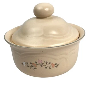 Pfaltzgraff Remembrance Butter Tub Lid 065 Discontinued Farmhouse Vintage 6 D - Picture 1 of 5