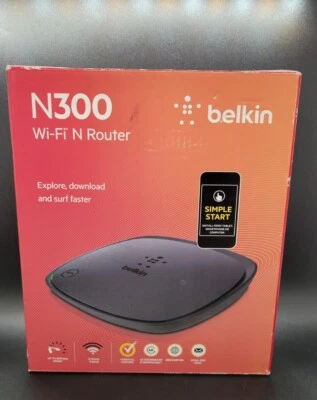 Belkin N300 300 Mbps 4-Port 10/100 Wireless N Router  - Image 1 of 4