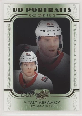 2019-20 Upper Deck UD Portraits Rookies Green Vitalii Abramov Vitaly Rookie RC - Image 1 of 2