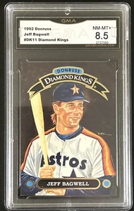 1992 Donruss Diamond Kings #DK-11 Jeff Bagwell - Houston Astros GMA 8.5 NM/MT+ - Picture 1 of 2