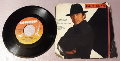 Paul Anka Hold Me Til The Mornin' Comes/This Is The First Time 7" Vinyl 45rpm - Image 1 of 2