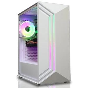 Gaming PC AMD Ryzen 5 5500GT 16GB RAM 480GB NVMe SSD Windows 11 RGB Desktop PC - Picture 1 of 5