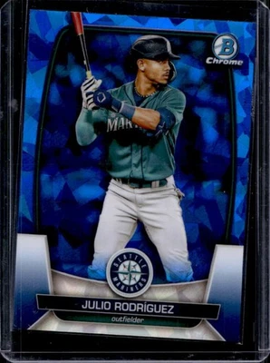 2023 Bowman Chrome Sapphire Julio Rodriguez #81 Mariners - Image 1 of 2