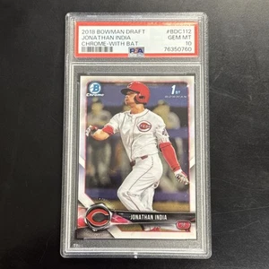 Jonathan India Bowman Chrome 1st 2018 con bate PSA 10 BDC-112 - Imagen 1 de 4