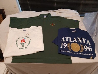 Lote 3 Camisetas Olimpiadas Vintage Hombre Talla L Campeón Atlanta 1996 Equipo USA ANTORCHA TEE Foto 1 de 4