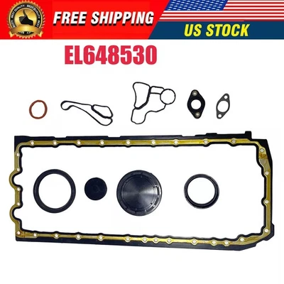 Fit BMW 335i 335xi 335is 435i 535i 640i Lower Gasket Set with Oil Pan Gasket Foto 1 de 4