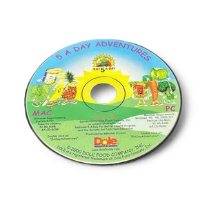 Dole: 5 A Day Adventures -Version 2000 Multimedia Nutrition (2000) CD ROM - Picture 1 of 1