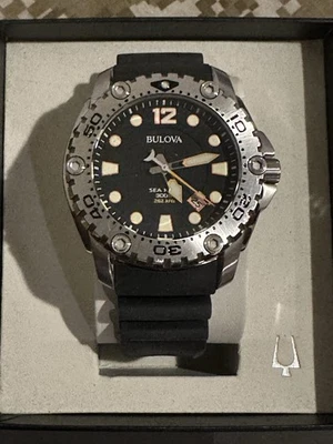 Bulova Sea King Stainless Steel Men's Watch 96B228 - L3 - Image 1 of 4