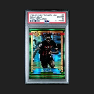 2022-2023 Finest Flashback UCC Prism Refractor #/35 Rafael Leao PSA 10 Pop 1 - Picture 1 of 3