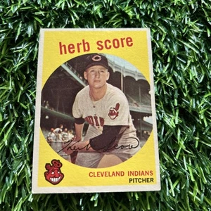 1959 Topps Baseball Herb Score Cleveland Indians Card #88 A84 - Picture 1 of 2
