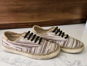 UGG Eyan Canvas Schnürschuhe Boot Stil Turnschuhe Damengröße 9,5 - Bild 1 von 7