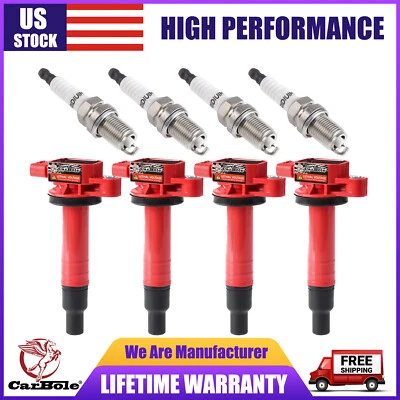 Set of 4 Ignition Coil + Spark Plug for 2004 2005 2006 Scion xA xB 1.5L L4 UF316 - Image 1 of 4