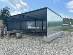 Blechgarage Carport 6x5x2,25m Fertiggarage Überdachung | mit Lieferung | 18669!! - Bild 1 von 9