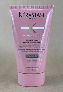 Kerastase Chroma Absolu Masque Vert Chroma Neutralisant Dark Brunette 5.1 oz - Picture 1 of 2
