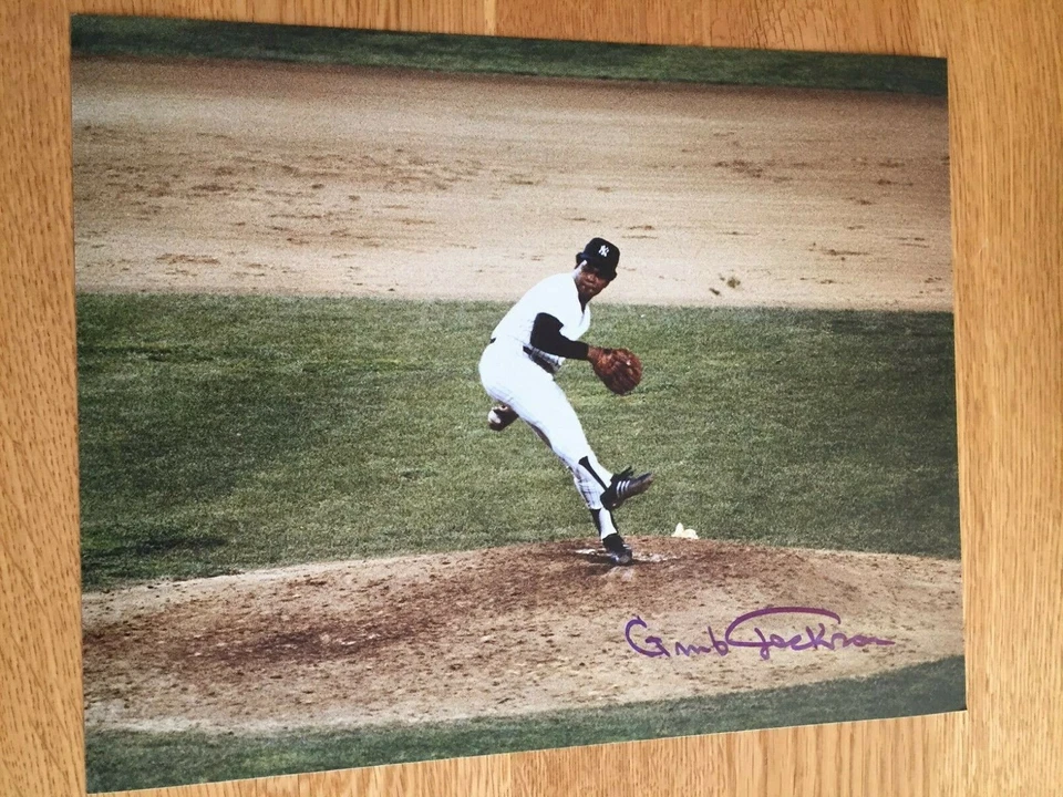 Yankees Grant Jackson signed 8x10 WCOA    - Image 1 of 1