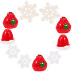  10 Pcs Christmas Bonsai Ornaments Small Snowman Figurines Tree Miniature