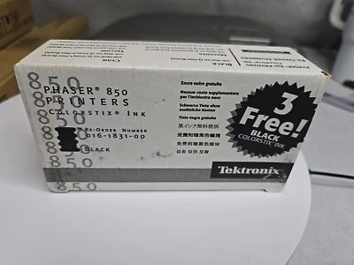 Tektronix Phaser 850 Colorstix Ink Black - package of 3 cartridges new - Image 1 of 3