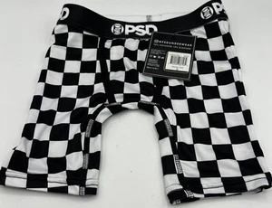 PSD Checkered Flag Pattern NWT Youth Underwear Black & White Youth Size Small - Picture 1 of 8